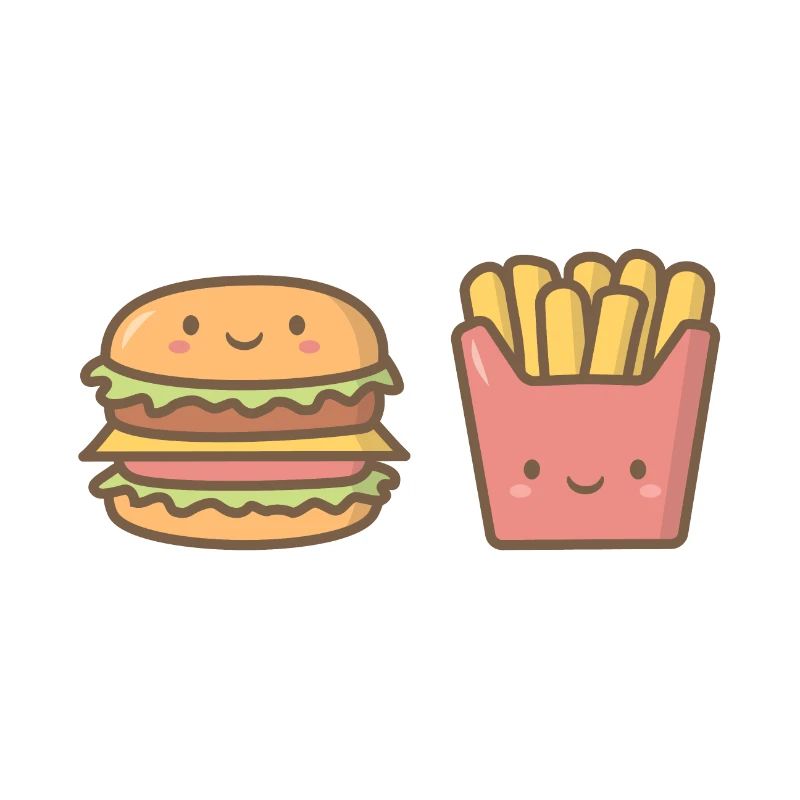 Burger mignon et frites, parfaits ensemble