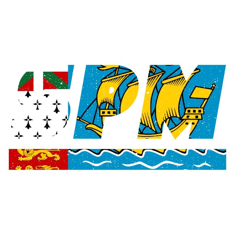 Drapeau SPM drapeau Île Saint Pierre et Miquelon