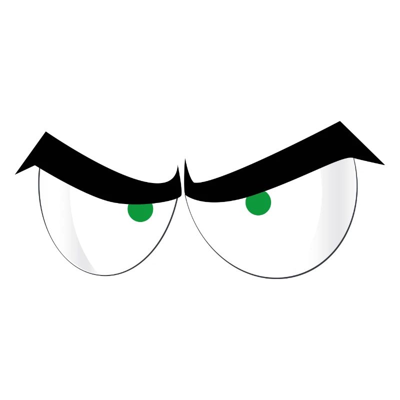 Verärgerte Augen