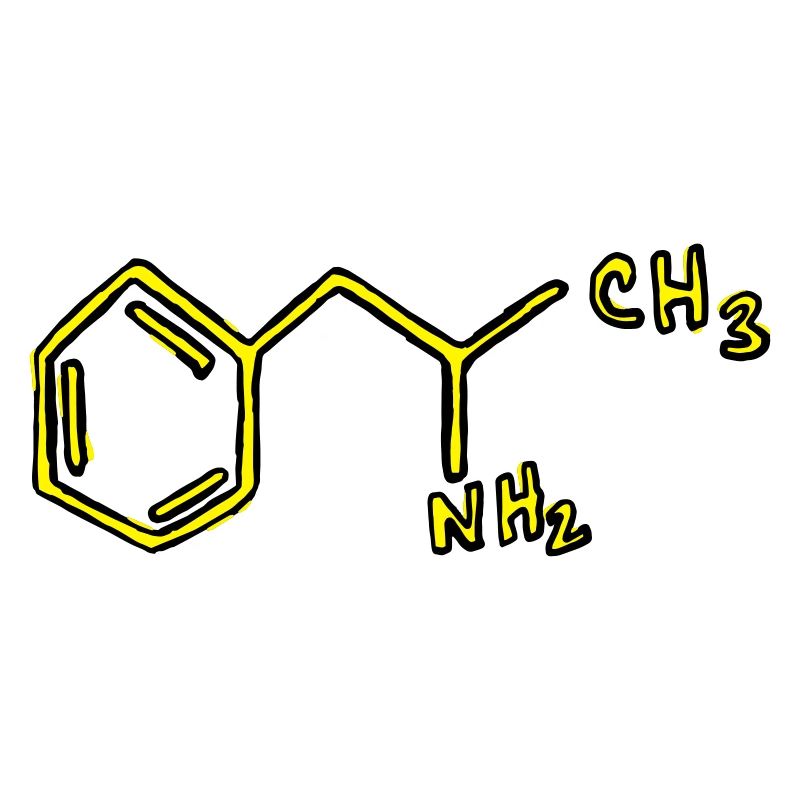 Chimie des formules structurales de l'amphétamine