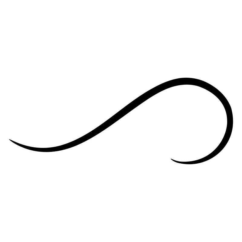 Frills Décor Element Curved Line