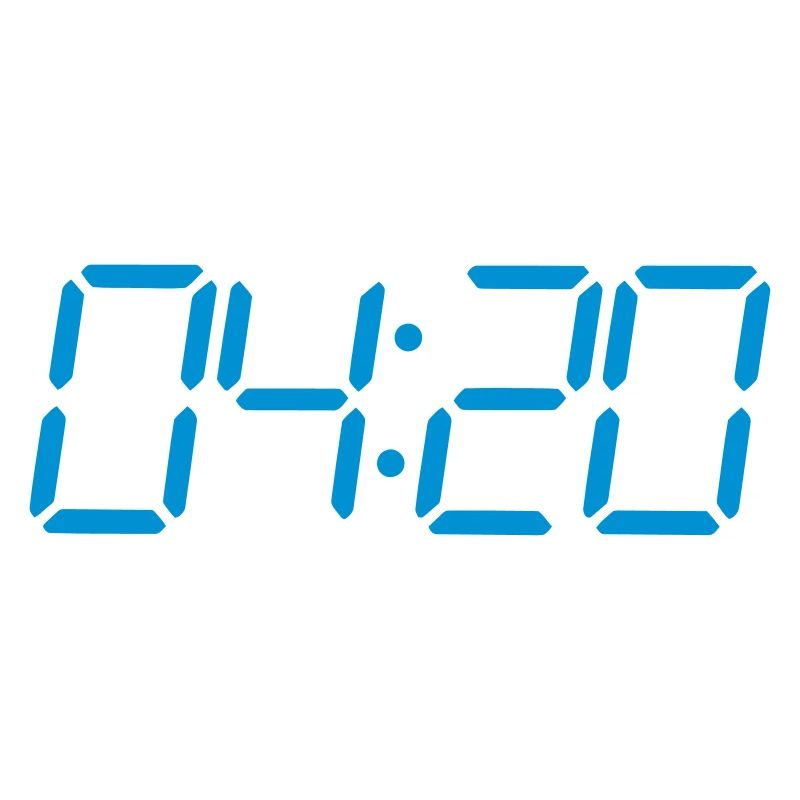 4:20 pm Seven segment digital clock