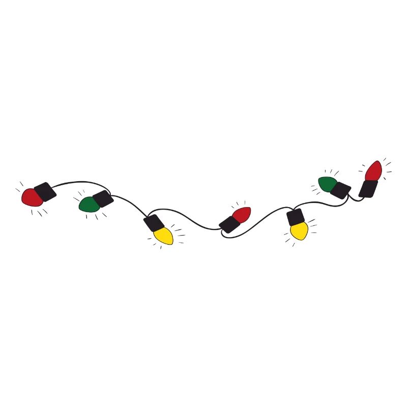 Lichterkette mit bunten Lichtern