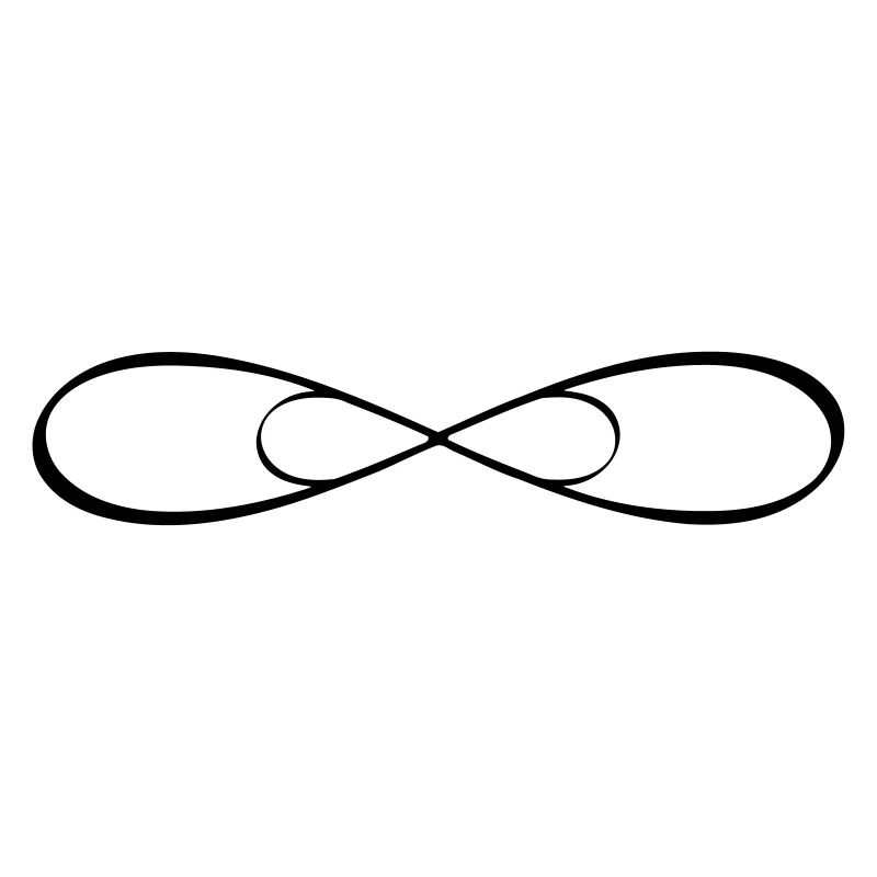 Doppel Infinity Unendlichkeit Zeichen Freundschaft