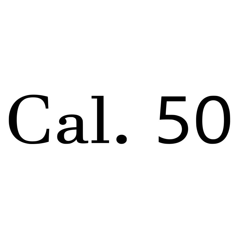 Cal. 50