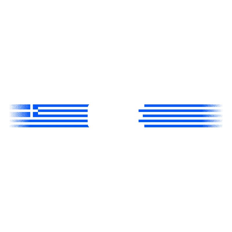 Grèce Drapeau / bannière 004 dessins ronds