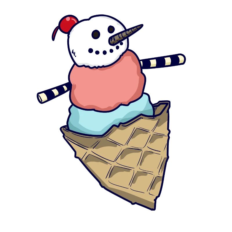 Schneemann Eiskugel