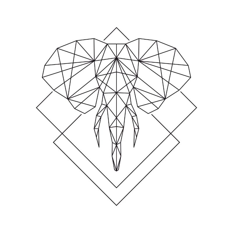 Polygon Elefant