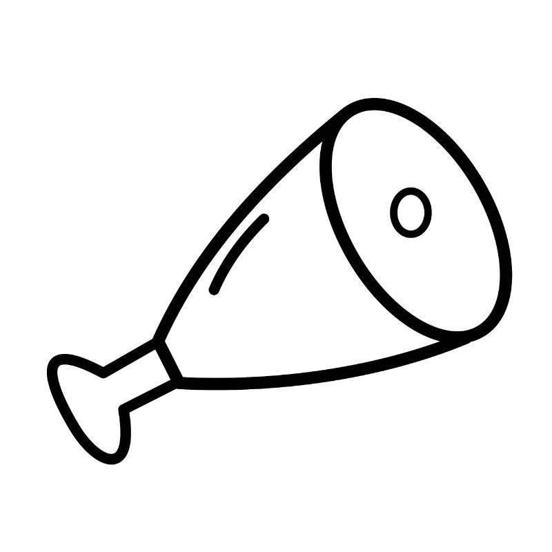 Fleisch Keule Schinken Essen Geschenk Idee