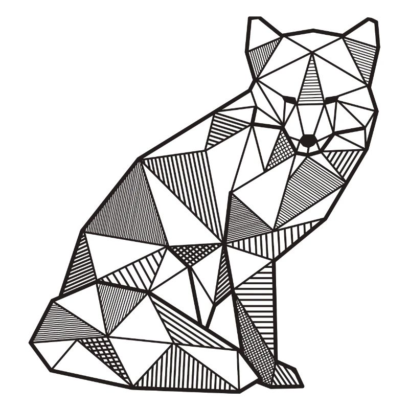 Fuchs Geometrisch fox Geschenk idee Wald wild Tier