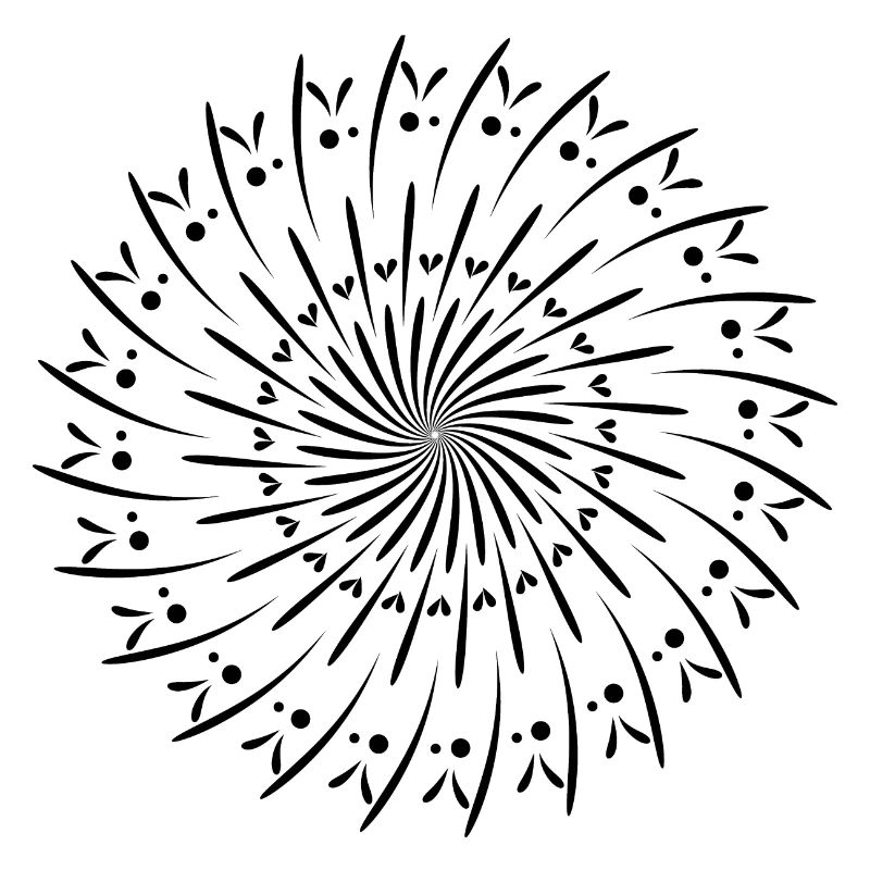 Rotating Circle Pattern Circle Gift Idea