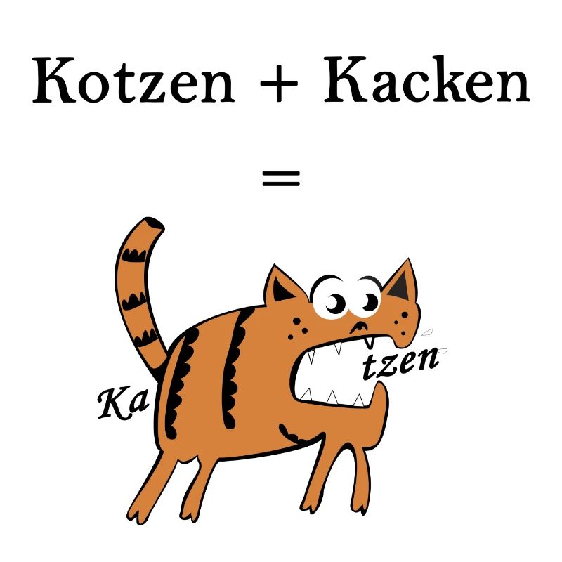 Kotzen + = chats Merde. Idée de cadeau drôle