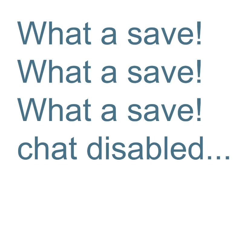 What a save!