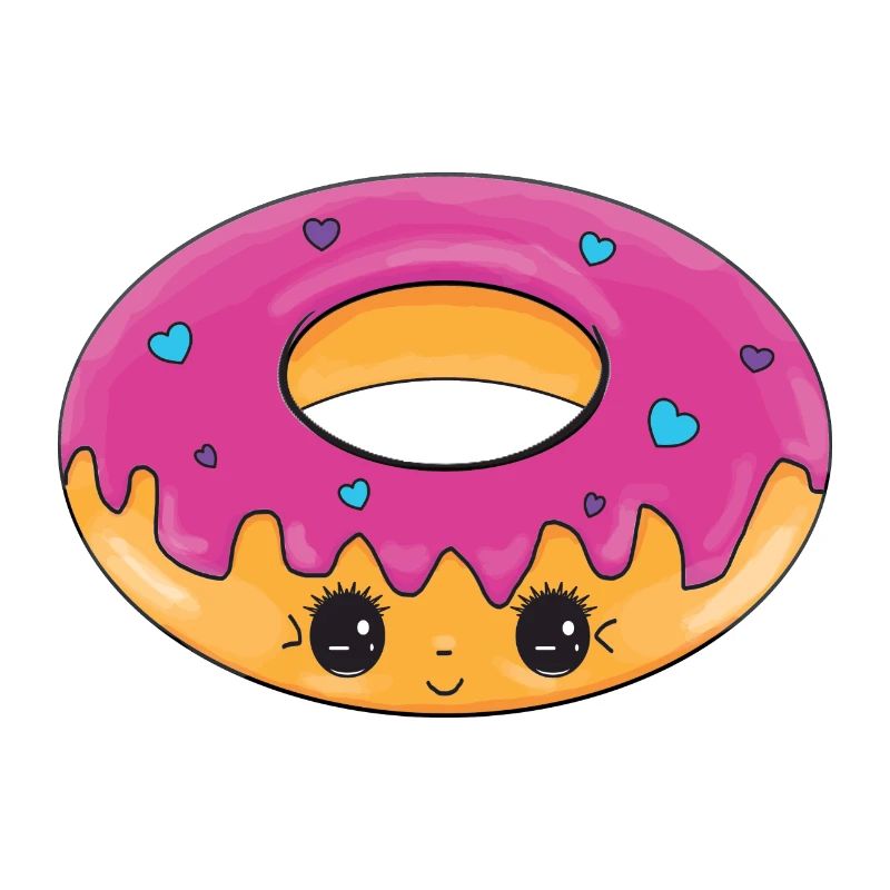 Süßer Donut mit Augen