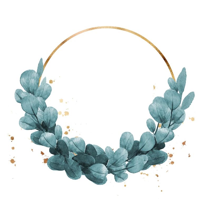 Blue ivy wreath