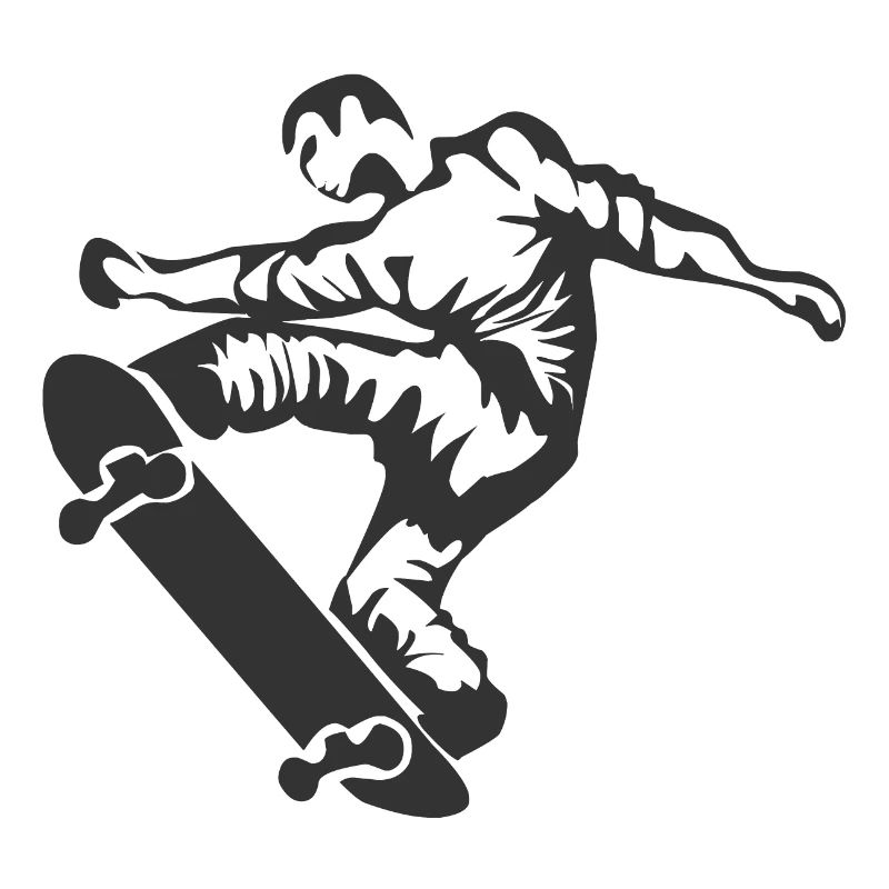 Skater auf einem Skateboard
