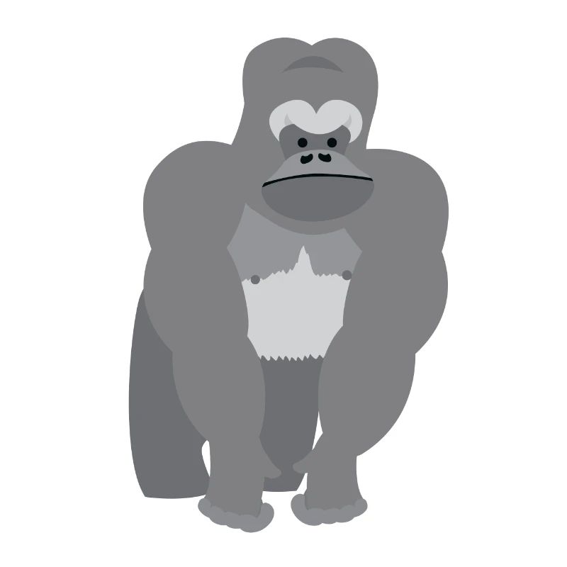 Großaffe Ridgeback Gorilla