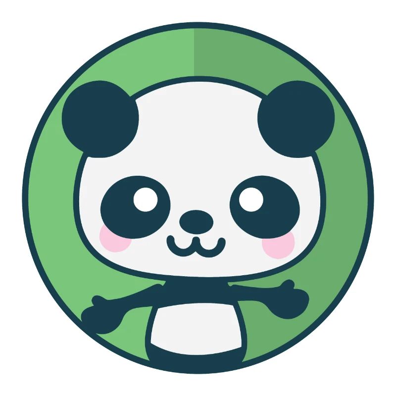 Panda will eine Umarmung