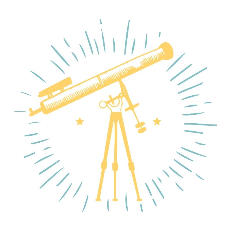 Telescope Retro Astronomy Gift Idea