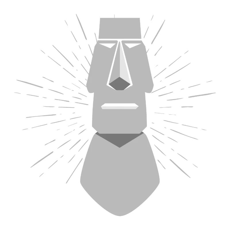 Moai Face Easter Island Statue Funny Gift