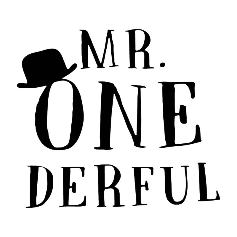 Black Design Mr Onederful