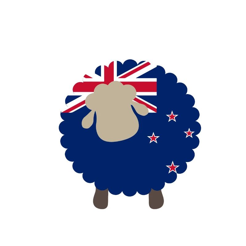 Neuseeländische Schaf flagge Neuseelands Geschenk