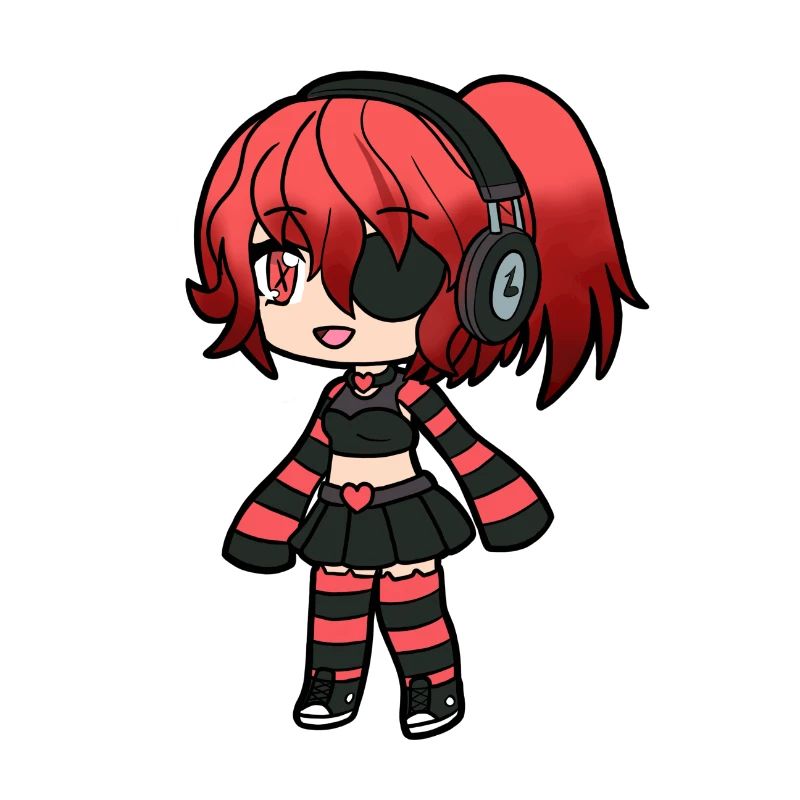 Red Emo Pirate Kid