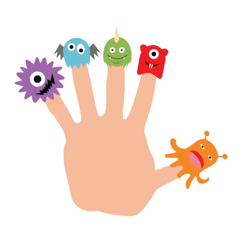 Five Finger Monsters Halloween Kids Gift Idea