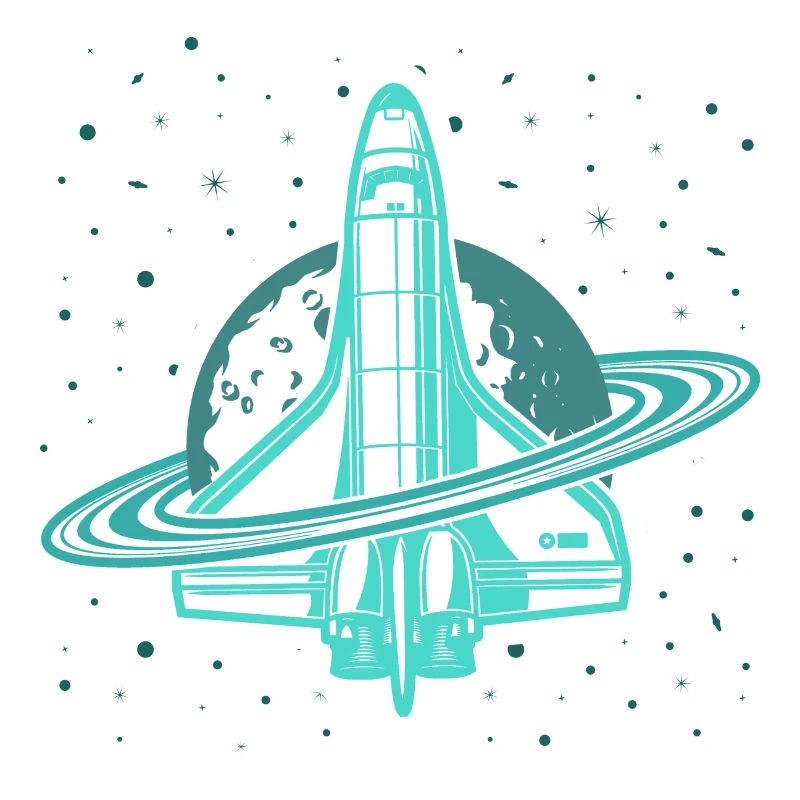 Space Shuttle Space Saturne Planète Lune Espace