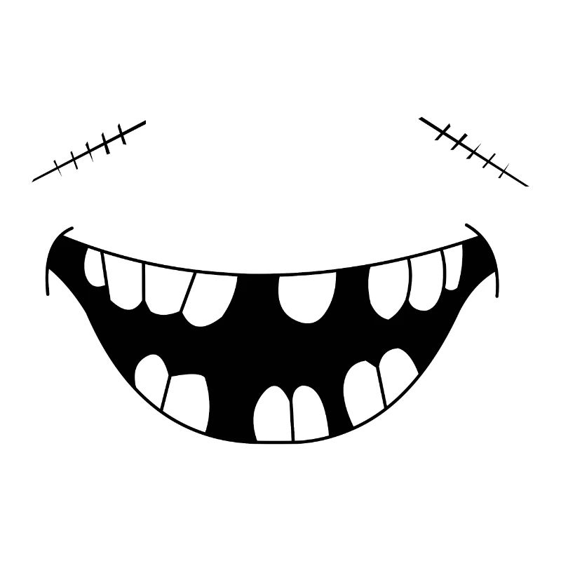Lächelnder Zombie