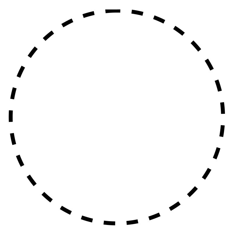 Dashed circle
