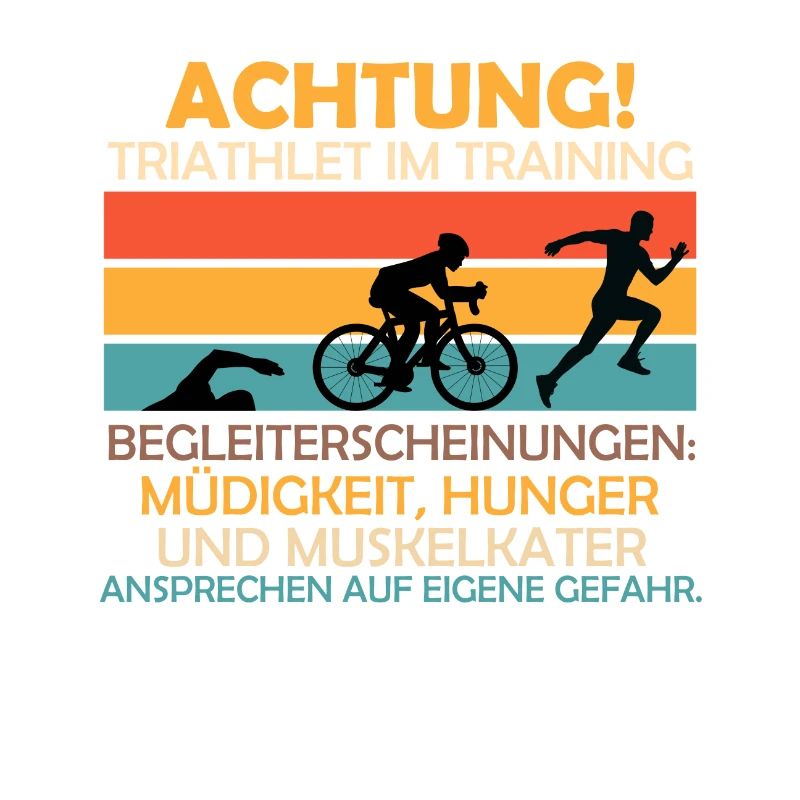 Attention Triathlete in Training Traithlon Gift