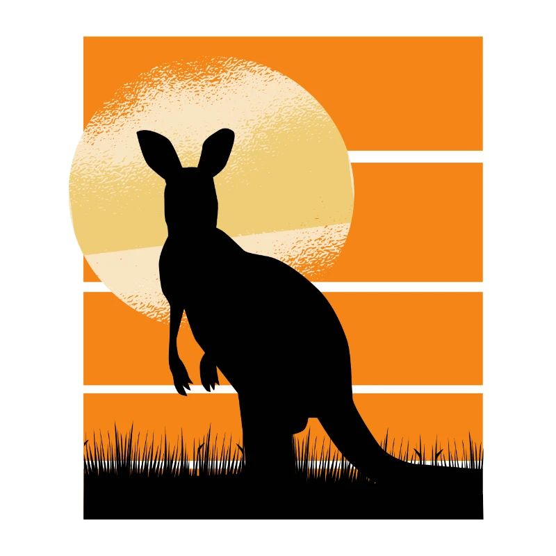 Cangaroo in Sunset