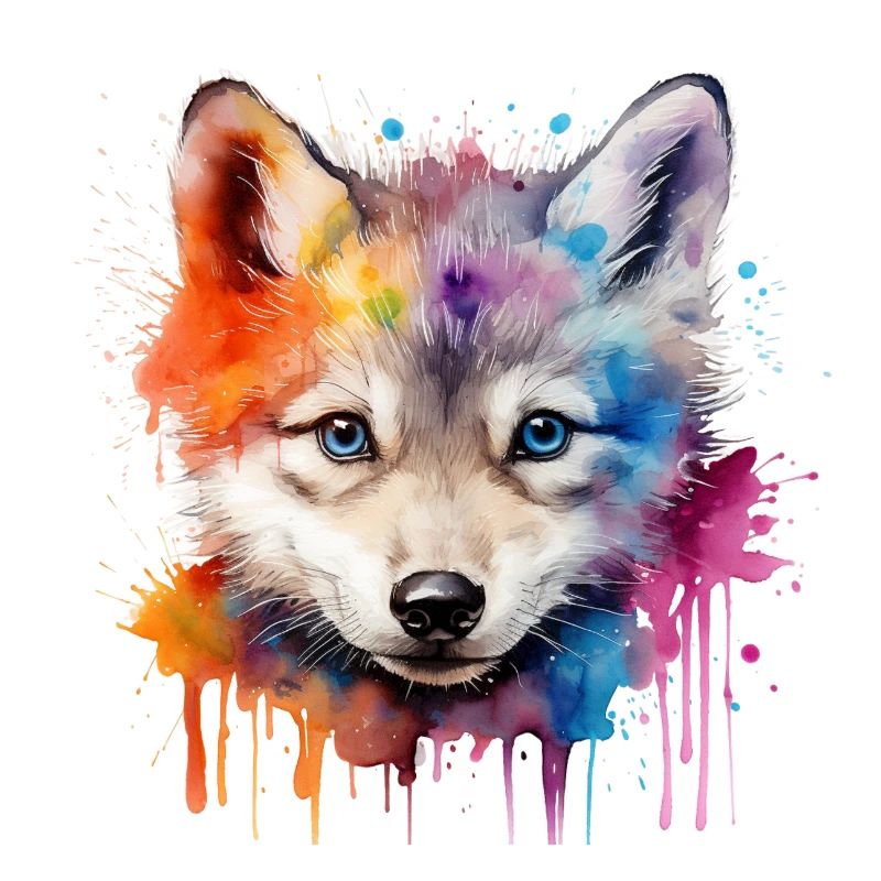 Wolf, grauer Wolf, Wolfsjunges