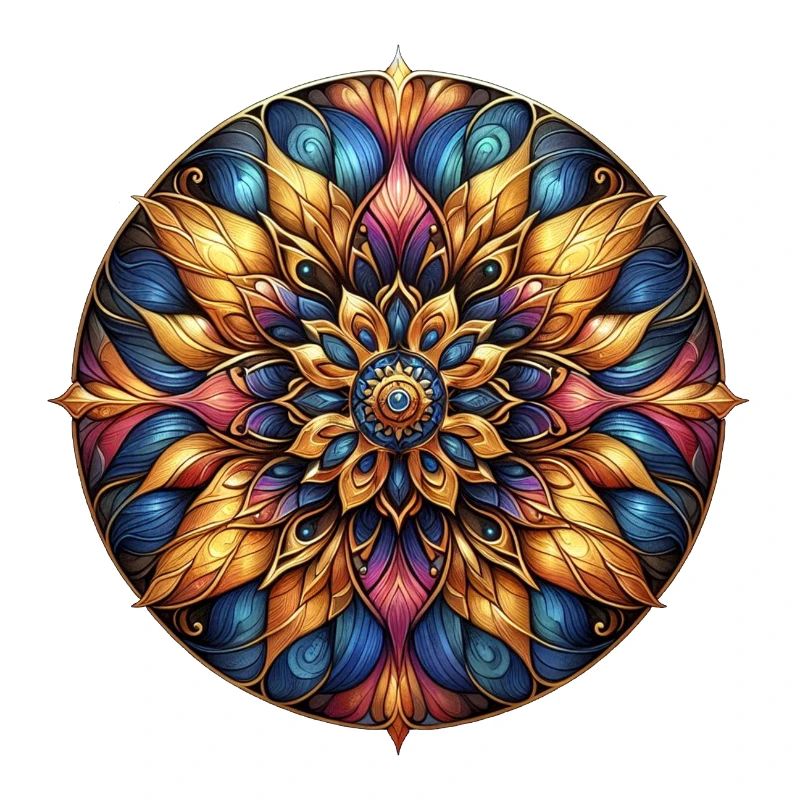 Mandala Harmony couleur dorée