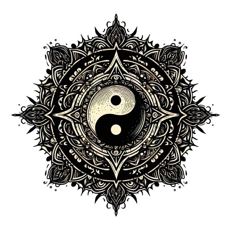 Mandala Harmony yin yang