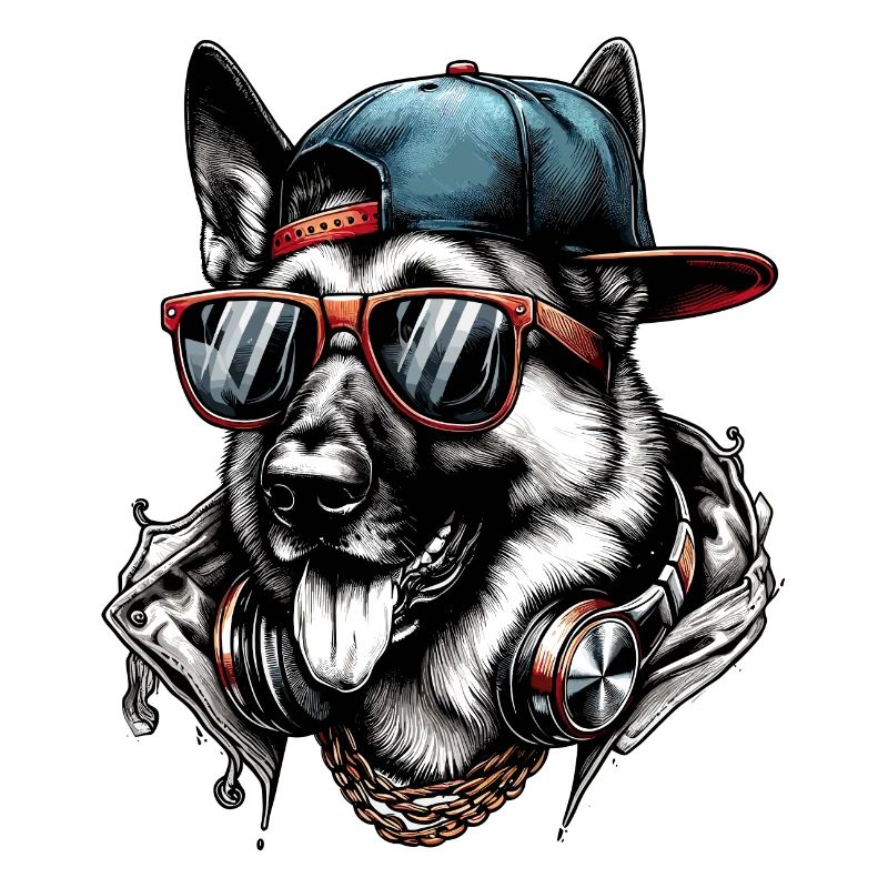 Cool German Shepherd Dog Sunglasses Gift