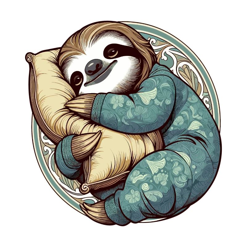Sloth Sleeping Passion Gift