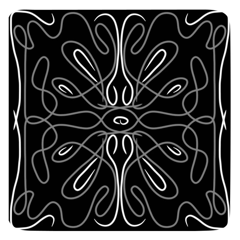 Symmetrical grey and white pattern