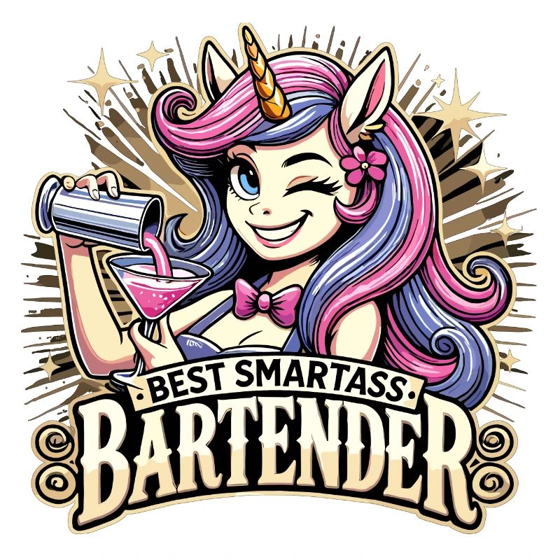 Barkeeperin Barfrau Einhorn Geschenk