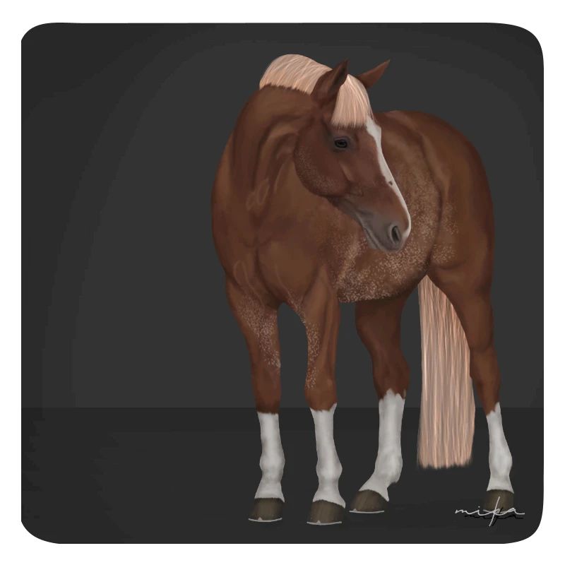 Rotes Pferd