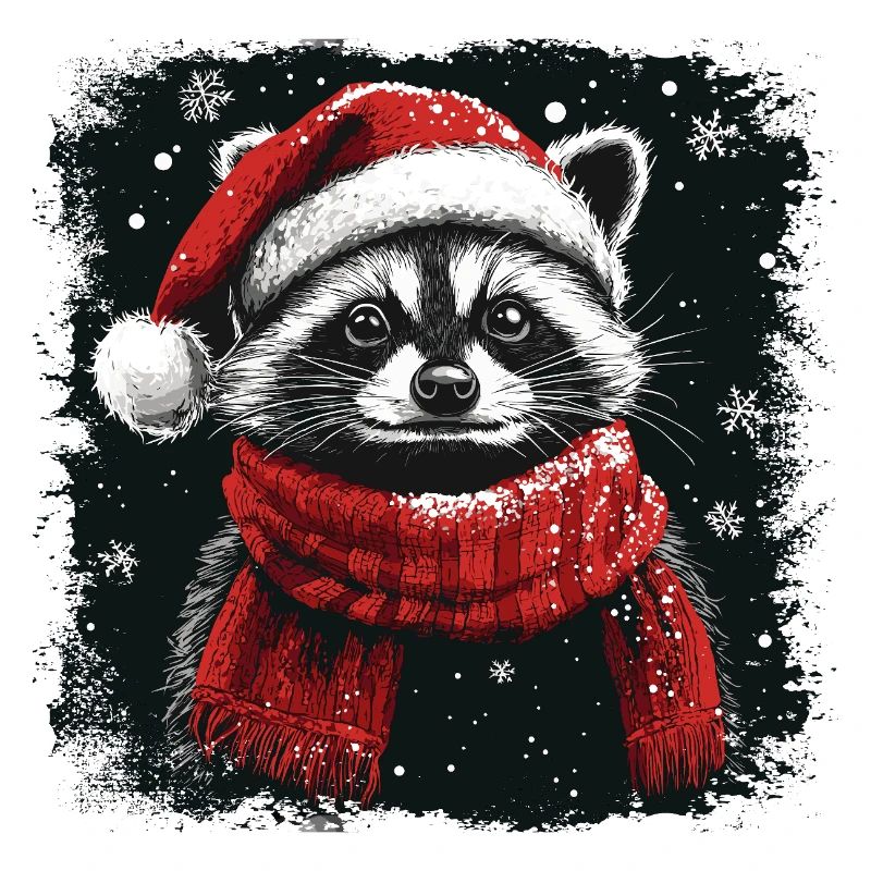 Weihnachtswaschbär