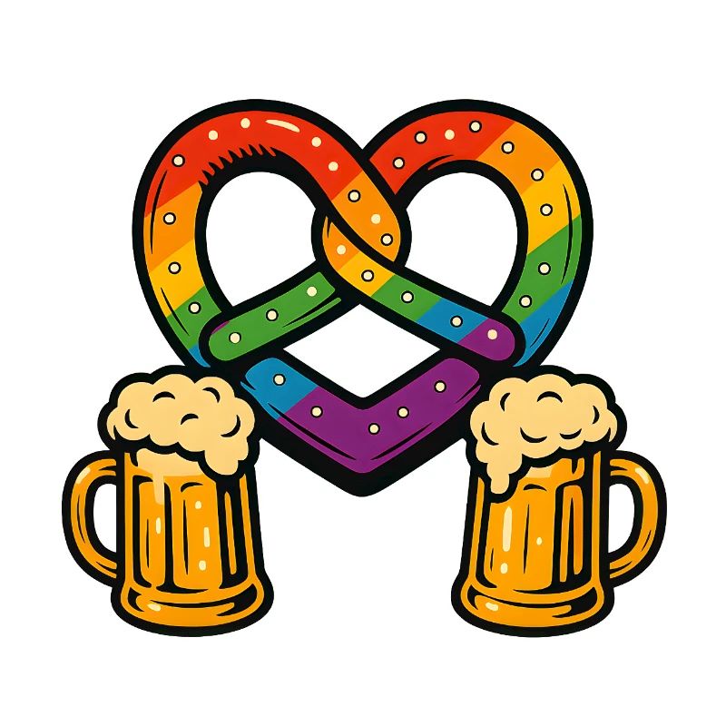 rainbow pretzel
