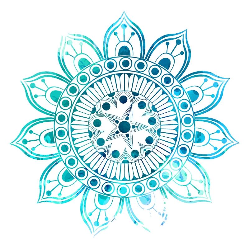 Mandala - Blau