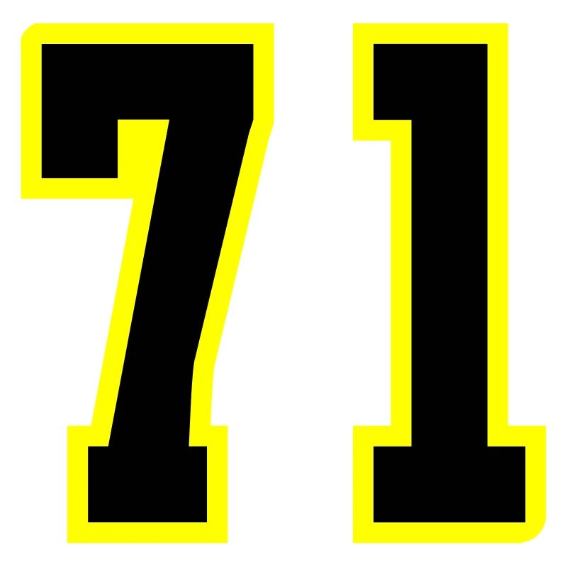 Maillot à 71 numéros