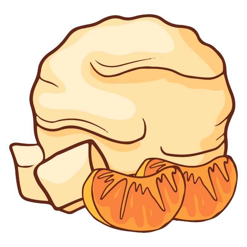 Mandarinen Eis Speiseeis Eiskrem Eiscreme Kugeleis