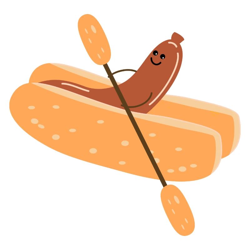 Bockwurst im Paddelboot
