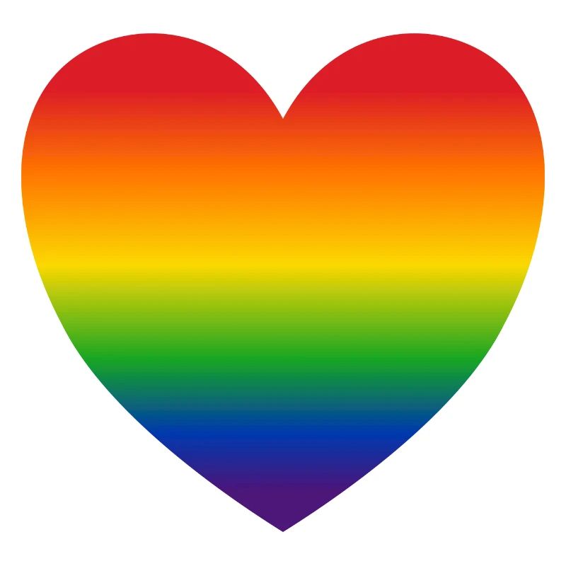 Herz Regenbogenfarben Geschenk