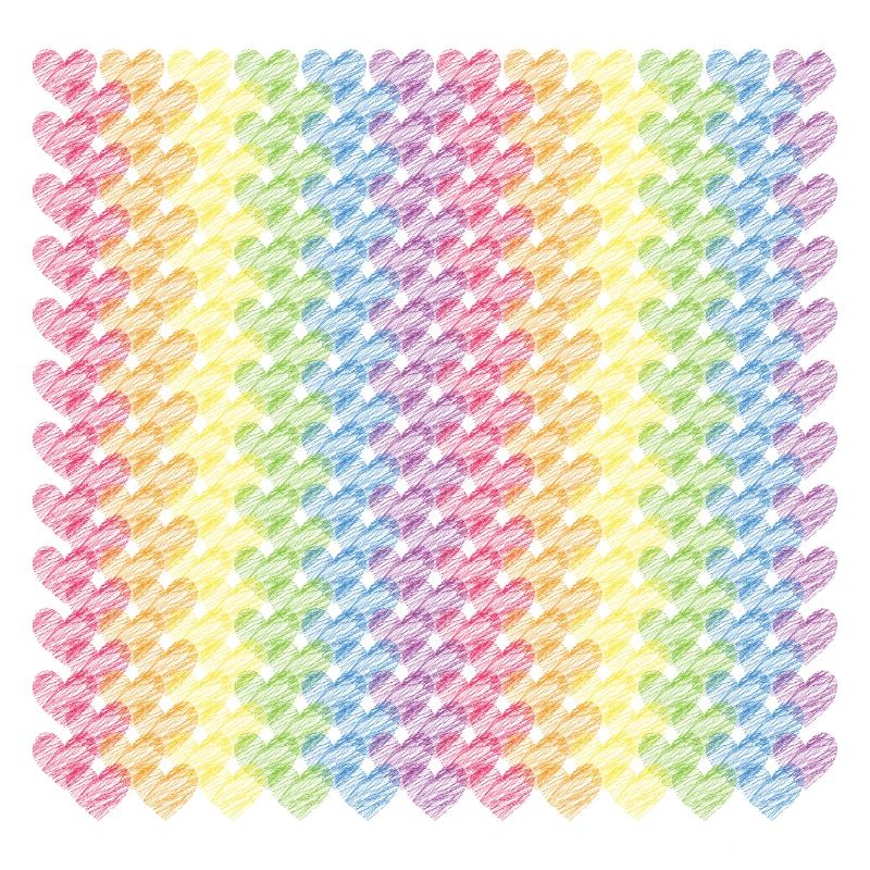 Pride Herzen Regenbogenfahne Regenbogen