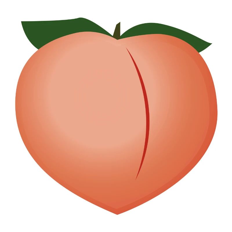 Knackiger Pfirsich